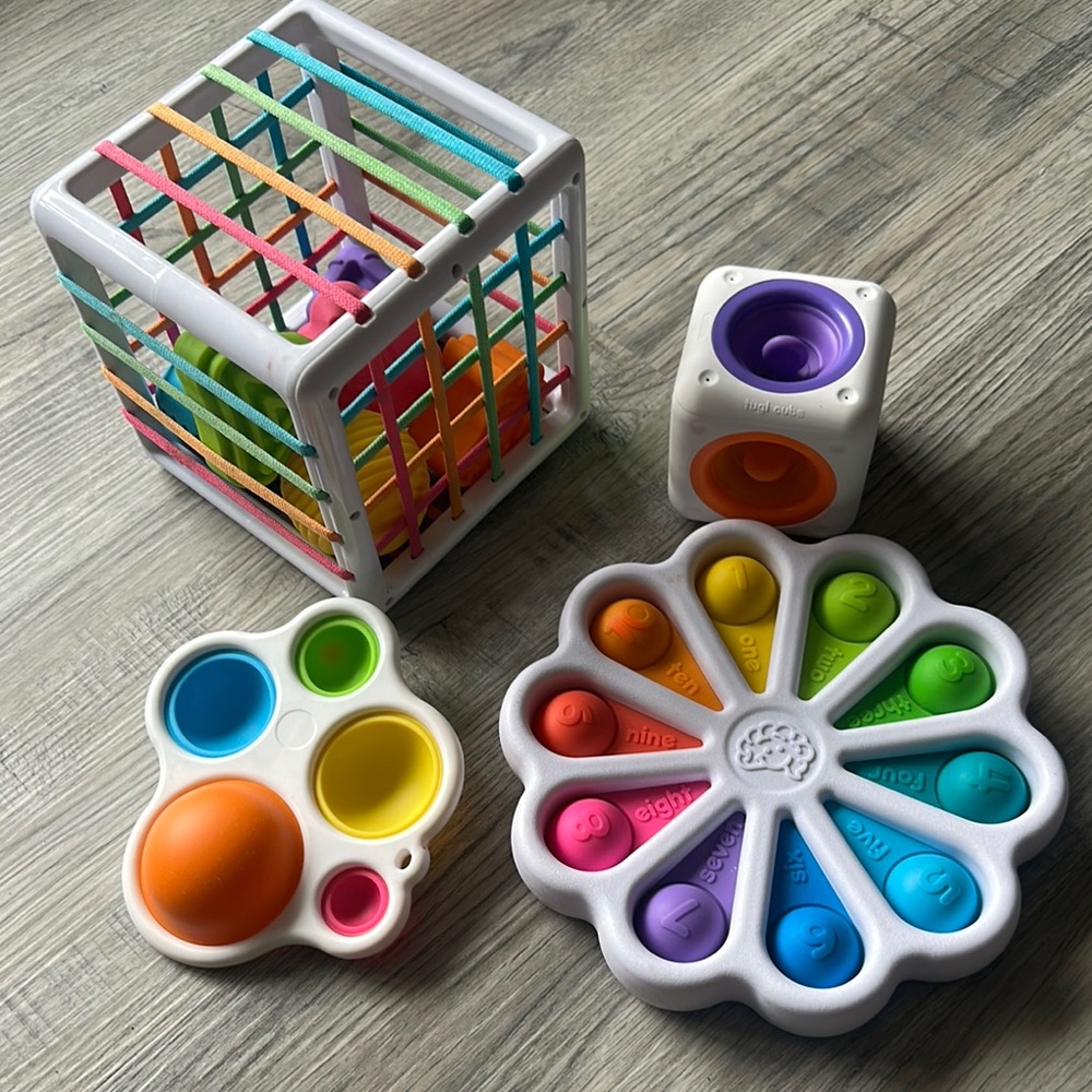 Fat Brain Colorful Sensory Toy Set for Kids